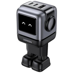 Сетевое зарядное устройство UGREEN Nexode Robot GaN Tech 65W, CD361-25685B Gray