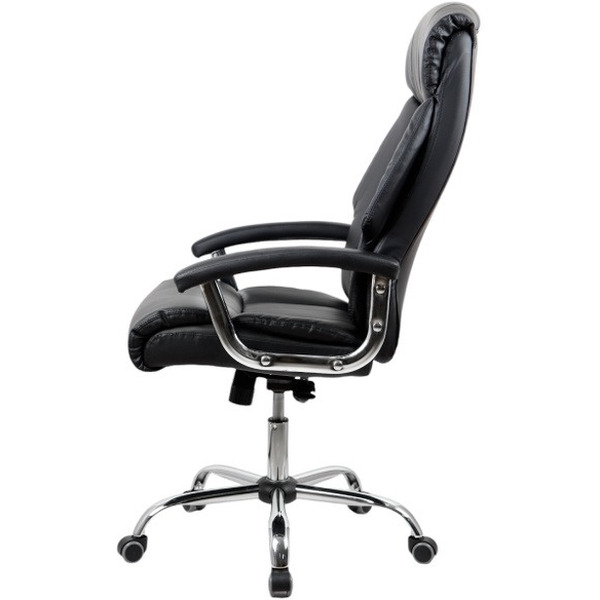 Кресло офисное Kingstyle SHL-1 Raum Chrome (экокожа, черный)
