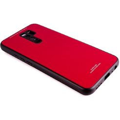 Накладка CASE Glassy Xiaomi Redmi 9 (красный)