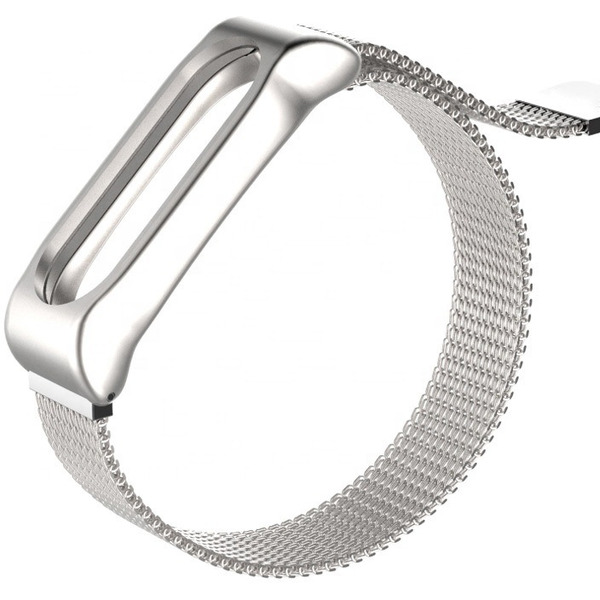 Ремешок Bingo Magnetic для Xiaomi Mi Band 2 Серебристый