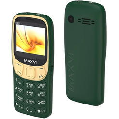 Мобильный телефон Maxvi K200 + ЗУ WC-112 (темно-зеленый)