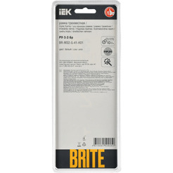 Рамка для электроустановочных изделий IEK Brite BR-M32-G-41-K01