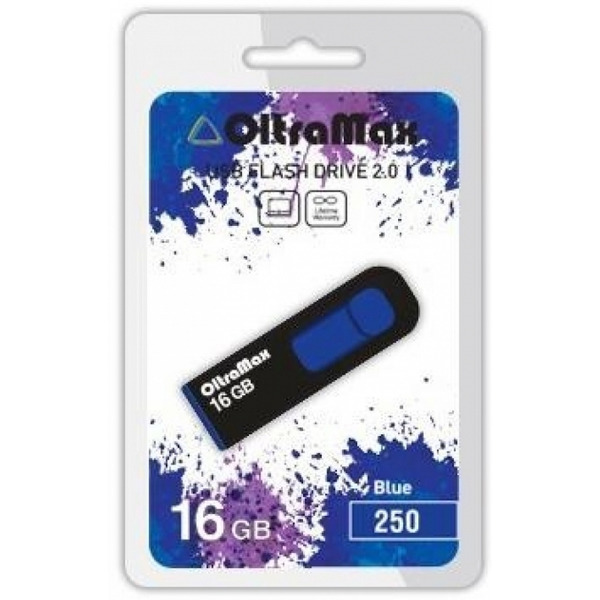 USB 2.0 Flash Drive OLTRAMAX 16GB 250 Blue (OM-16GB-250-Blue)