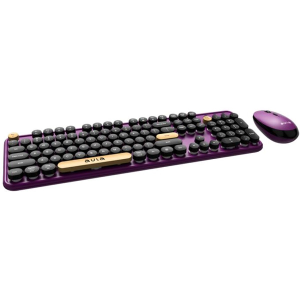 Клавиатура + мышь AULA AC306 (Eggplant Purple-Black)