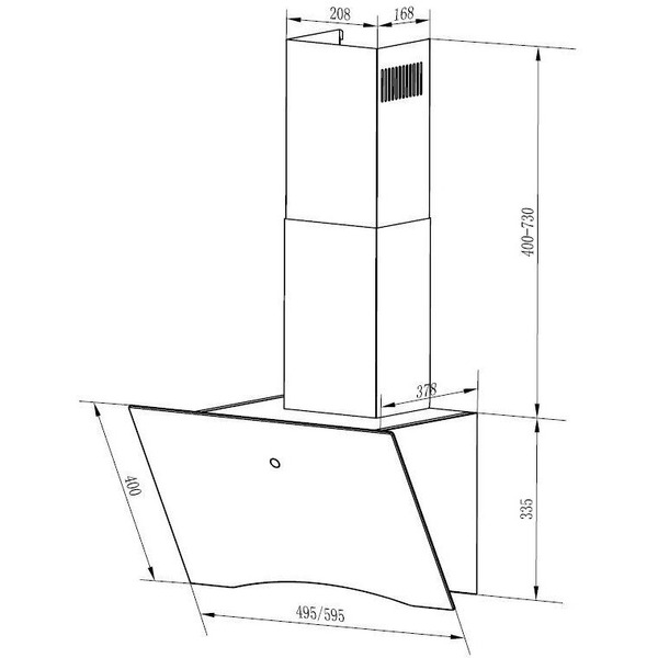 Кухонная вытяжка MAUNFELD Teffi 60 (белый)