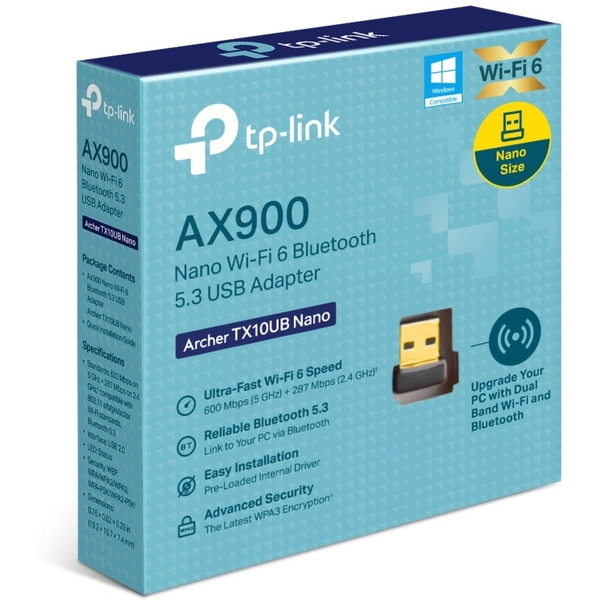 Wi-Fi/Bluetooth адаптер TP-Link Archer TX10UB Nano