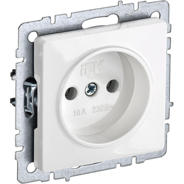Розетка IEK Brite РС10-1-0-БрБ