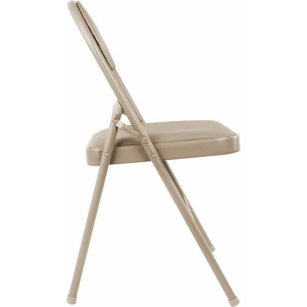 Стулья складные BRABIX Golf Plus CF-003 КОМФОРТ (КОМПЛЕКТ 4шт., бежевый каркас, кожзам бежевый) 533033