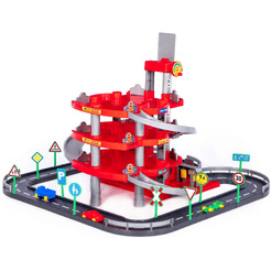 Паркинг Полесье Паркинг 4-уровневый с дорогой и автомобилями (красный) 44723