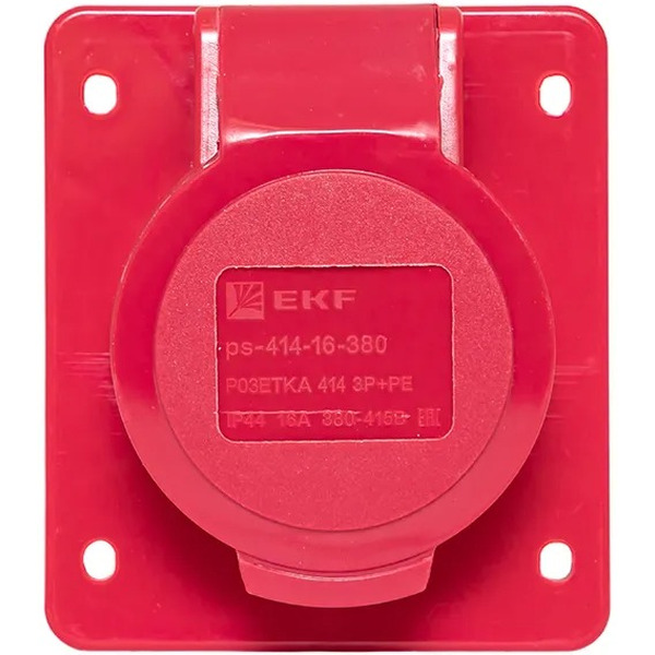 Розетка стационарная внутренняя EKF 414 3Р+РЕ 16А 380В IP44 PROxima