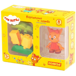 Конструктор Полесье Макси Три кота. Карамелька и клумба 63752