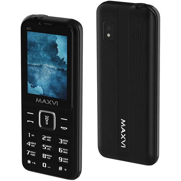 Кнопочный телефон Maxvi K21 (черный)