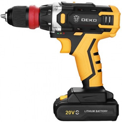 Дрель-шуруповерт Deko DKCD20FU-Li SET 3 (063-4177) с 2-мя АКБ
