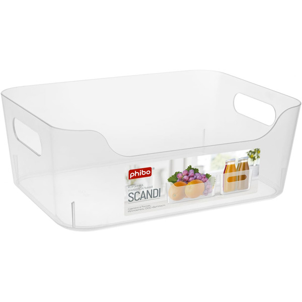 Корзина Бытпласт Phibo Scandi 3.1 л 433237001 (прозрачный)