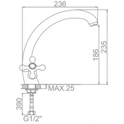 Смеситель Ledeme L4219-2