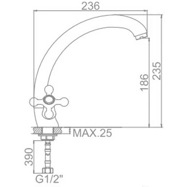 Смеситель Ledeme L4219-2