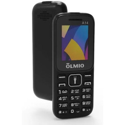 Кнопочный телефон Olmio A14 (черный)