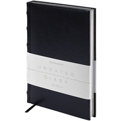 Ежедневник BRAUBERG недатированный Flame 113425 (черный)