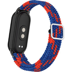 Ремешок Bingo Braided для Xiaomi Mi Band 8 Синий с красным