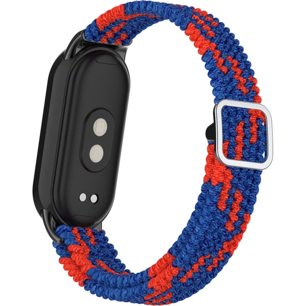 Ремешок Bingo Braided для Xiaomi Mi Band 8 Синий с красным