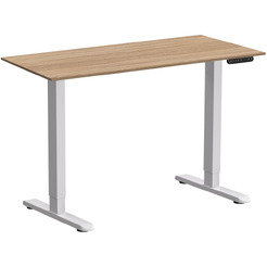 Стол подъемный WellDesk WDE Prime 130x67.5х1.8 (белый/дуб бардолино натуральный)