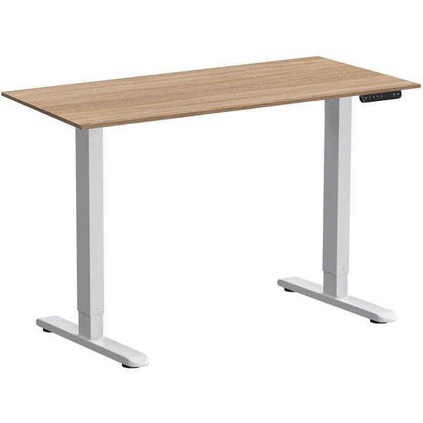 Стол подъемный WellDesk WDE Prime 130x67.5х1.8 (белый/дуб бардолино натуральный)