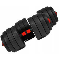 Набор композитных гантелей AMETIST 40 кг (с соединительным грифом)