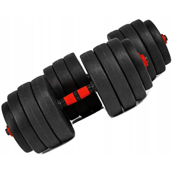 Набор композитных гантелей AMETIST 40 кг (с соединительным грифом)