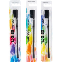 Набор зубных щеток WEISS Target №1 100441 жесткая + средняя + мягкая (3шт)