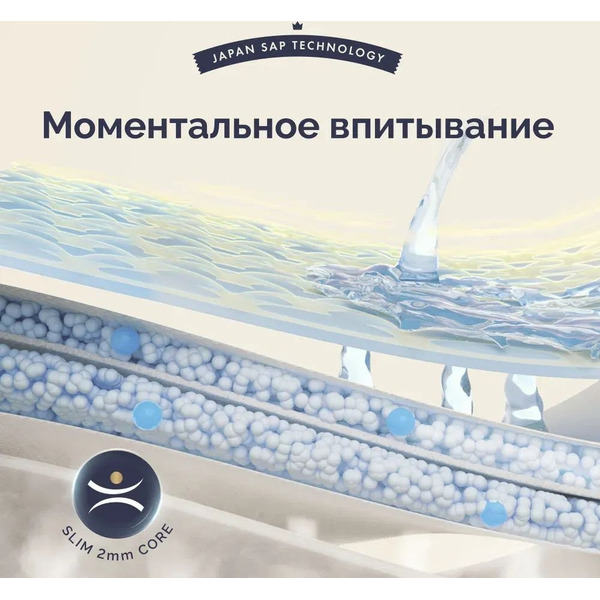 Подгузники Hoppi RoyalDream для новорожденных до 5кг HB-040-NB (66шт)
