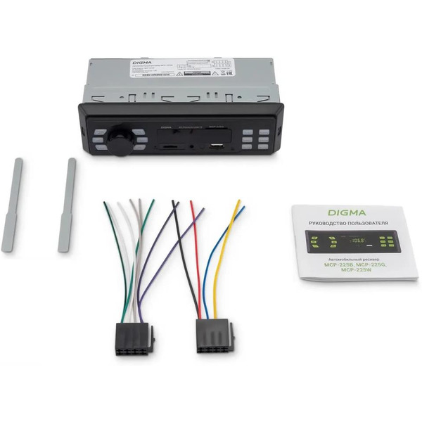 USB-магнитола Digma MCP-225W