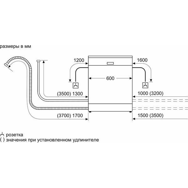 Встраиваемая посудомоечная машина Bosch Serie 2 SGV2IMX1GR