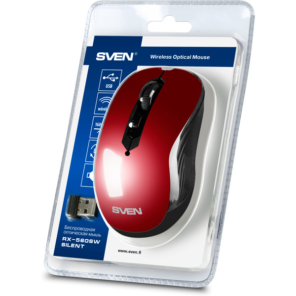 Мышь SVEN RX-560SW (красный)