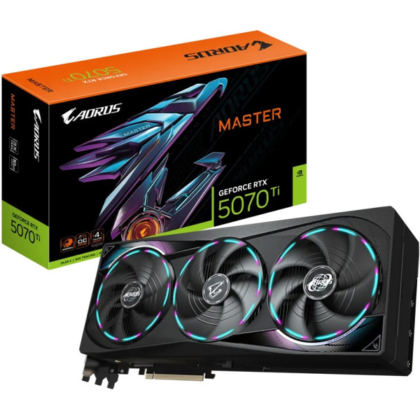 Видеокарта Asus Aorus GeForce RTX 5070 Ti Master 16G GV-N507TAORUS M-16GD