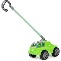 Автомобиль-каталка Полесье Дени с ручкой (зелёный) 1911