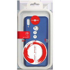 Силиконовая накладка Akami Soft-touch для Huawei Honor 10 Lite/Huawei P Smart Темно-синий (7075)