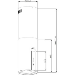 Кухонная вытяжка Korting KHA 35808 DN Cylinder