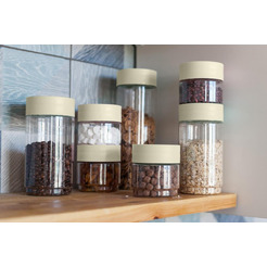 Комплект емкостей для сыпучих продуктов IDILAND Asti 221102925/01 (светло-бежевый)