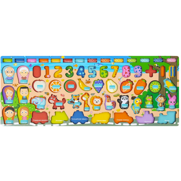 Сортер-доска развивающий BRAUBERG по методу Монтессори 665243