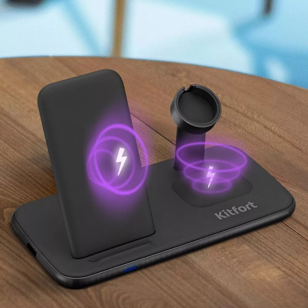 Беспроводное зарядное устройство Kitfort КТ-3371-1