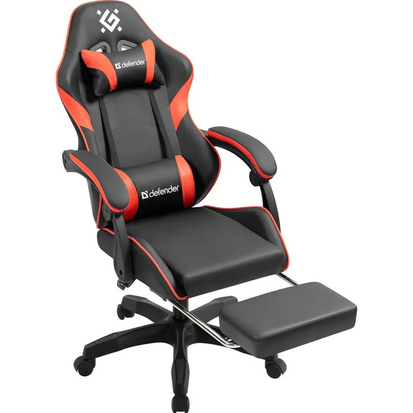 Игровое кресло Defender Serenity (черный/красный)