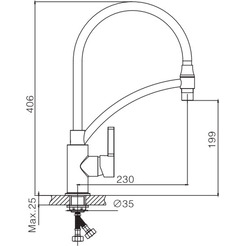 Смеситель Lauter Flex 21СК7505C