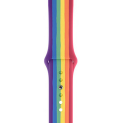Ремешок Bingo Silicone для APPLE Watch 38/40/41mm (L) Радуга