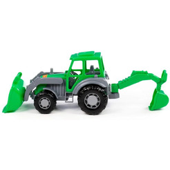 Экскаватор Полесье Мастер 24446 (серый/зеленый)