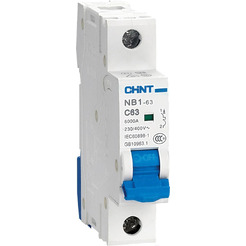 Автоматический выключатель Chint NB1-63 1P 10A 6кА B (DB) 179600