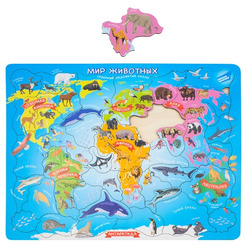 Деревянный пазл MASTER WOOD DMG "Мир Животных"