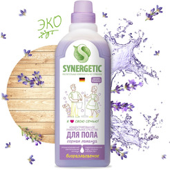 Средство для пола SYNERGETIC "Горная лаванда" антибактериальное, 750мл (101752)