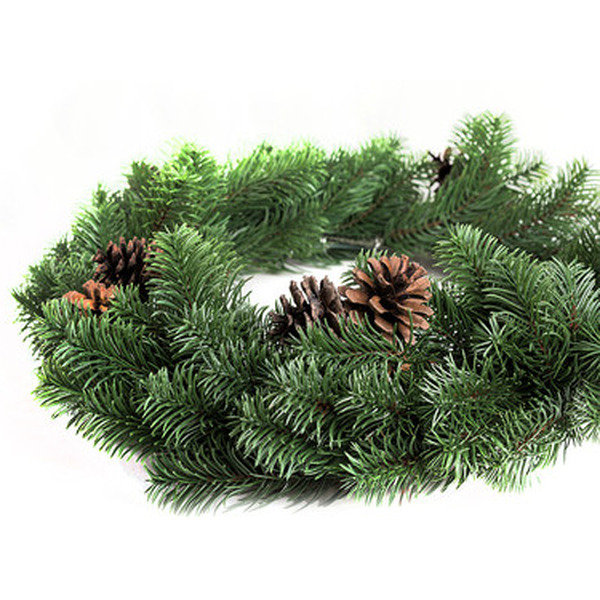 Еловый венок Neon-Night 307-144 (с шишками)