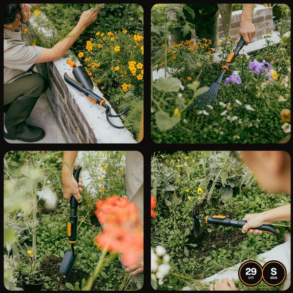 Ручка для черенка Fiskars S 1080548 (29см, алюминий)