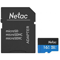 Карта памяти Netac P500 Standard 16GB NT02P500STN-016G-R (с адаптером)